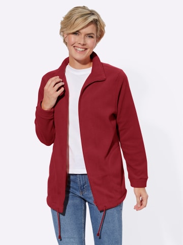 WITT WEIDEN Fleece-Jacke in dunkelrot