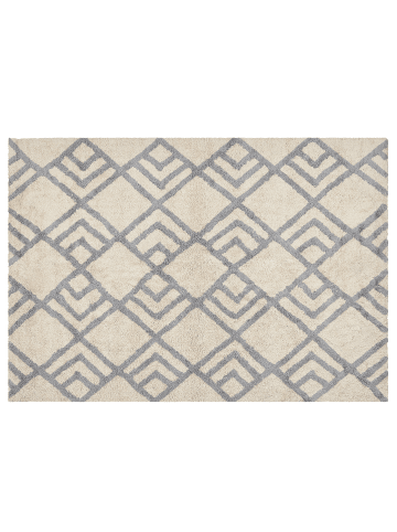 Beliani Kurzflor NEVSEHIR in Beige/Grau - (W) 160 x (H) 1.5 x (L) 230 cm