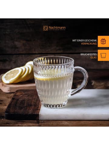 Nachtmann 2er Set Kaffeebecher Ethno Barista in 392 ml in transparent