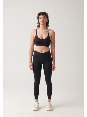 SNOCKS High Waist Leggings Damen V Cross in Schwarz