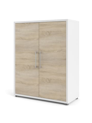 ebuy24 Aktenschrank Prisme Weiß 89 x 40 cm