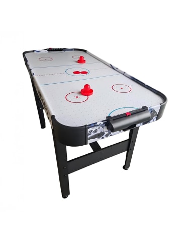 relaxdays Airhockey Tisch in Schwarz/ Weiß – (B)120 x (H)73 x (T)61 cm