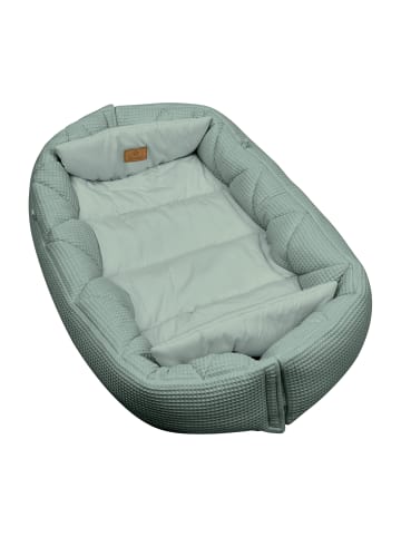 Babynest unifarben in dunkelgrün