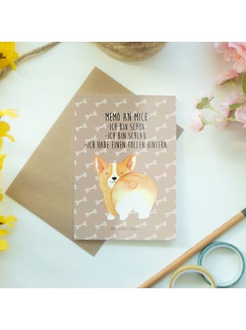 Mr. & Mrs. Panda Glückwunschkarte Corgi Po mit Spruch in Hundeglück