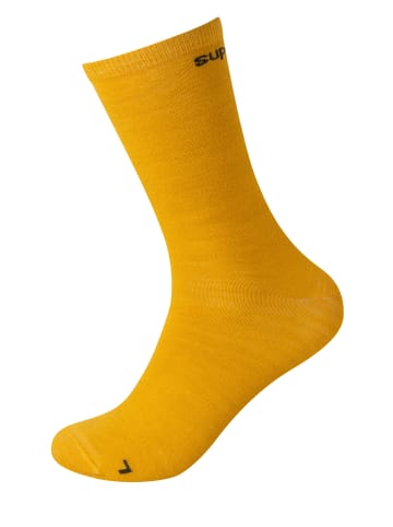 super.natural Merino Socken in gelb