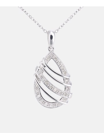 Diamant L'éternel Halskette mit Anhänger aus 375 Weißgold mit Diamant