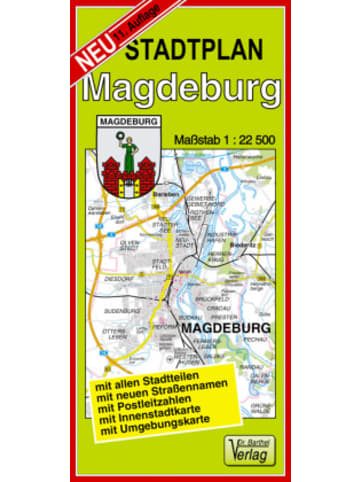 Barthel Landkarte/Globus - Doktor Barthel Stadtplan Magdeburg
