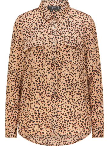 faina Damen Bluse in Beige Mehrfarbig