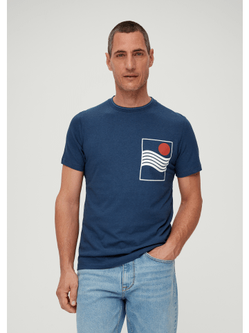 s.Oliver T-Shirt kurzarm in Blau