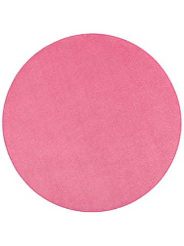 Snapstyle Velours-Teppich Joy Rund in rosa