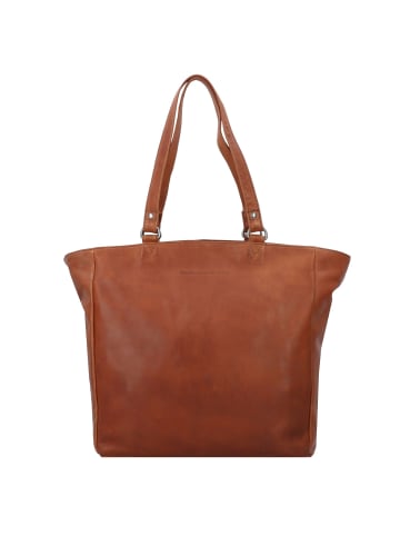 The Chesterfield Brand Wax Pull Up Schultertasche Leder 36 cm Laptopfach in cognac