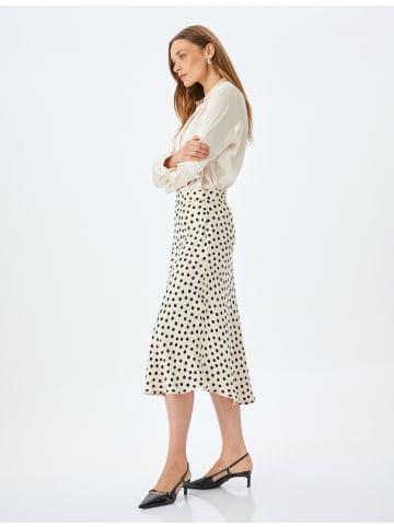 KOTON Rock in Ekru Gemustert