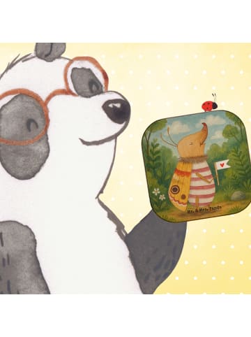 Mr. & Mrs. Panda Glasuntersetzer Nachtfalter Fähnchen Design ohn... in Weiß