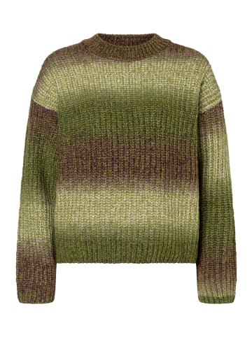 More & More Rundhalspullover Rippstrick in multicolour yarn knit