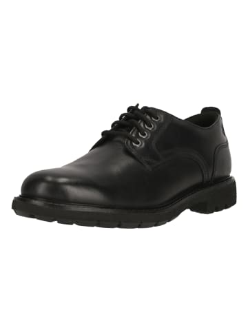 Clarks Schnürschuhe Batcombe Tie Black Leather in 1216 Black Leather