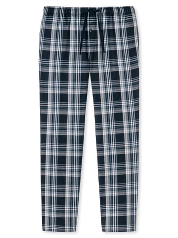 Schiesser Loungehose Mix & Relax in dunkelblau-gem.