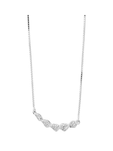 Adeliás Damen Halskette mit Anhänger – aus 925 Silber in silber