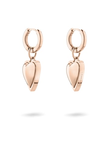 LIEBESKIND BERLIN Creolen Metal Heart in roségold