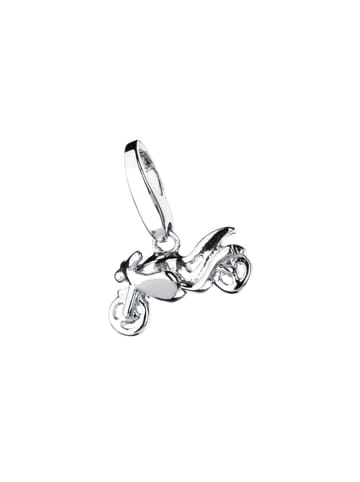 Giorgio Martello Milano Charm Motorrad in Silber