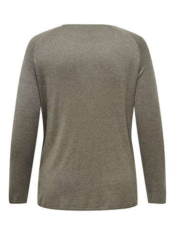 ONLY Carmakoma Strickpullover in Walnut