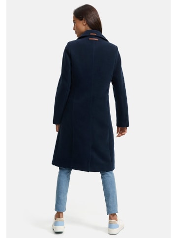 Navahoo Wintermantel Wooly in Navy