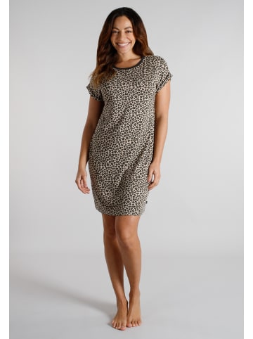 Tom Tailor Nachthemd Naila in braun-mittel-Allover