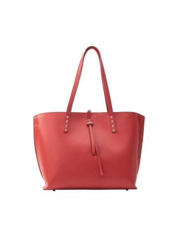 Usha Leder Shopper in Rot