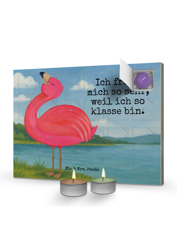 Mr. & Mrs. Panda Duftkerzen Adventskalender Flamingo Stolz Desig... in Weiß