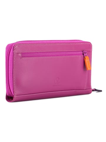 MYWALIT Geldbörse RFID Schutz Leder 20 cm in sangria multi