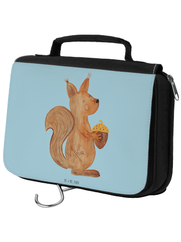 Mr. & Mrs. Panda Kulturtasche Eichhörnchen Weihnachten ohne Spruch in Eisblau