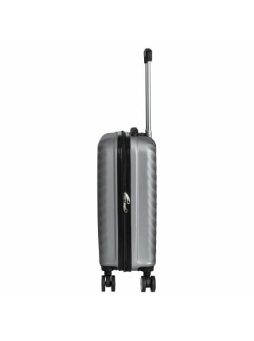 Paradise by CHECK.IN Kingston - 4-Rollen-Kabinentrolley 55 cm (lila) in silber