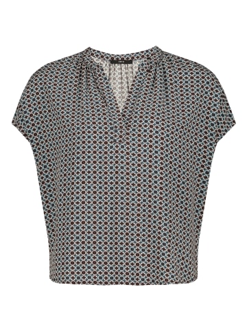 Zero  Blusenshirt mit Print. in Brown/Cream