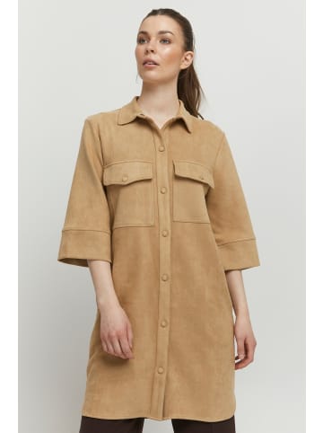 b. young BYDOSA SHIRT - FAKE SUEDE Regular fit in Tannin