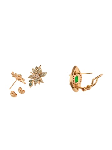 faina Women Jewelry Set in rose gold green