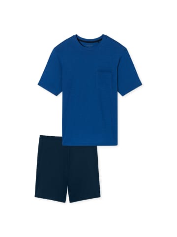 Schiesser Pyjama in Blau