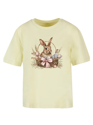 F4NT4STIC Everyday Tee Osterhasen Korb Dekor in softyellow