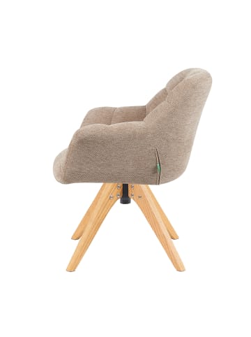 DUBI Möbel 2er-Set: Drehstuhl Mika-Nele in Beige - (B)65 x (H)81 x  (T)66 cm