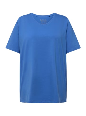 Ulla Popken Shirt in mittelblau