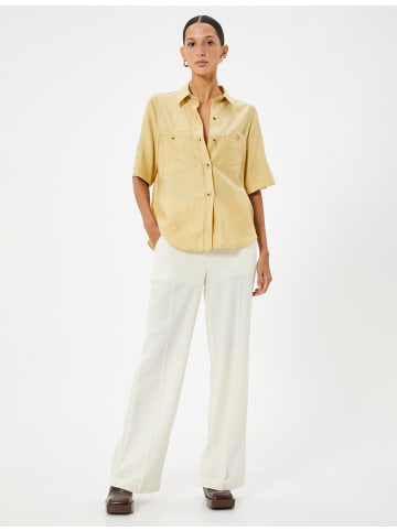 KOTON Hose in Grauweiß