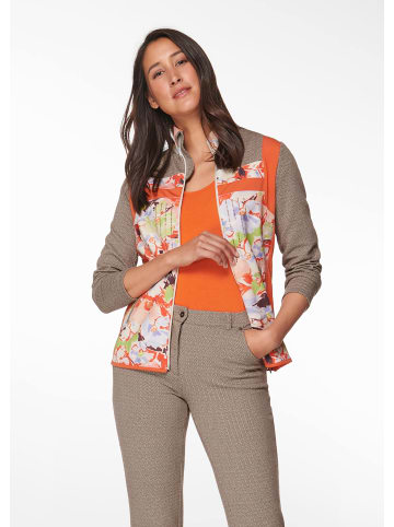 MADELEINE Fitness-Jacke in muskatbraun / multicolor