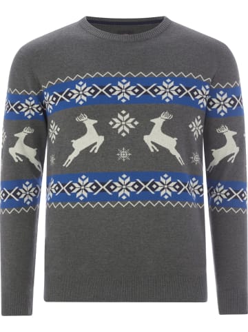 Jan Vanderstorm Pullover TORE in grau gemustert