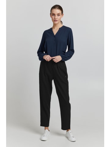 Oxmo Leinenhose OXAlfa in Schwarz