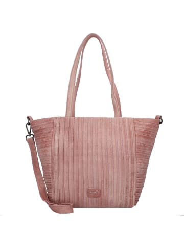 FREDs BRUDER Streifenhörnchen Shopper Tasche Leder 44 cm in powder rose