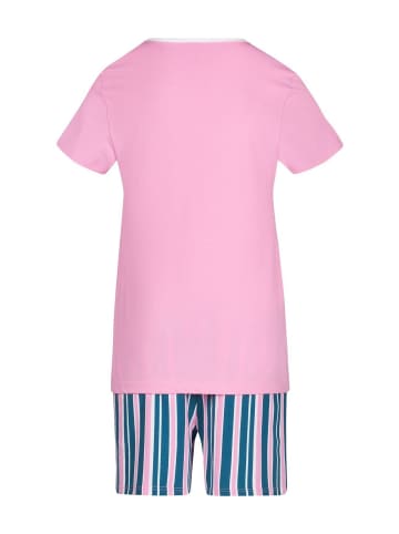 Skiny Pyjama in Pink/Blau