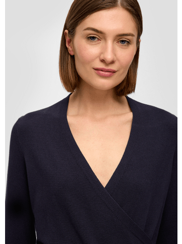 s.Oliver BLACK LABEL Strickpullover langarm in Blau