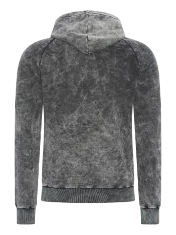 Rusty Neal Verwaschener Kapuzenpullover in Anthrazit