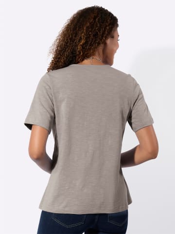 WITT WEIDEN 2-in-1-Shirt in taupe-ecru