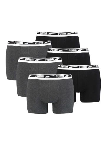 Puma Boxershorts PUMA MEN MULTI LOGO BOXER 6P in Black Combo