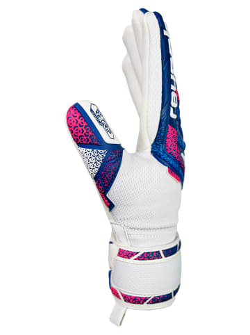 Reusch Torwarthandschuhe Attrakt RE:GRIP NC Junior in 4310 blue / pink / white