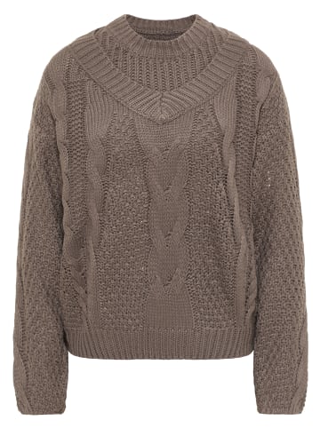 myMo Strickpullover in Grau